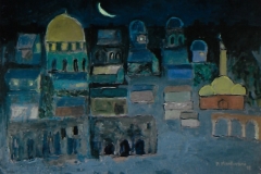 Notte a Gerusalemme - Olio su carta 70 x 50 - € 500